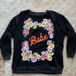 Wildfox extra soft oversized sweatshirt.🍁